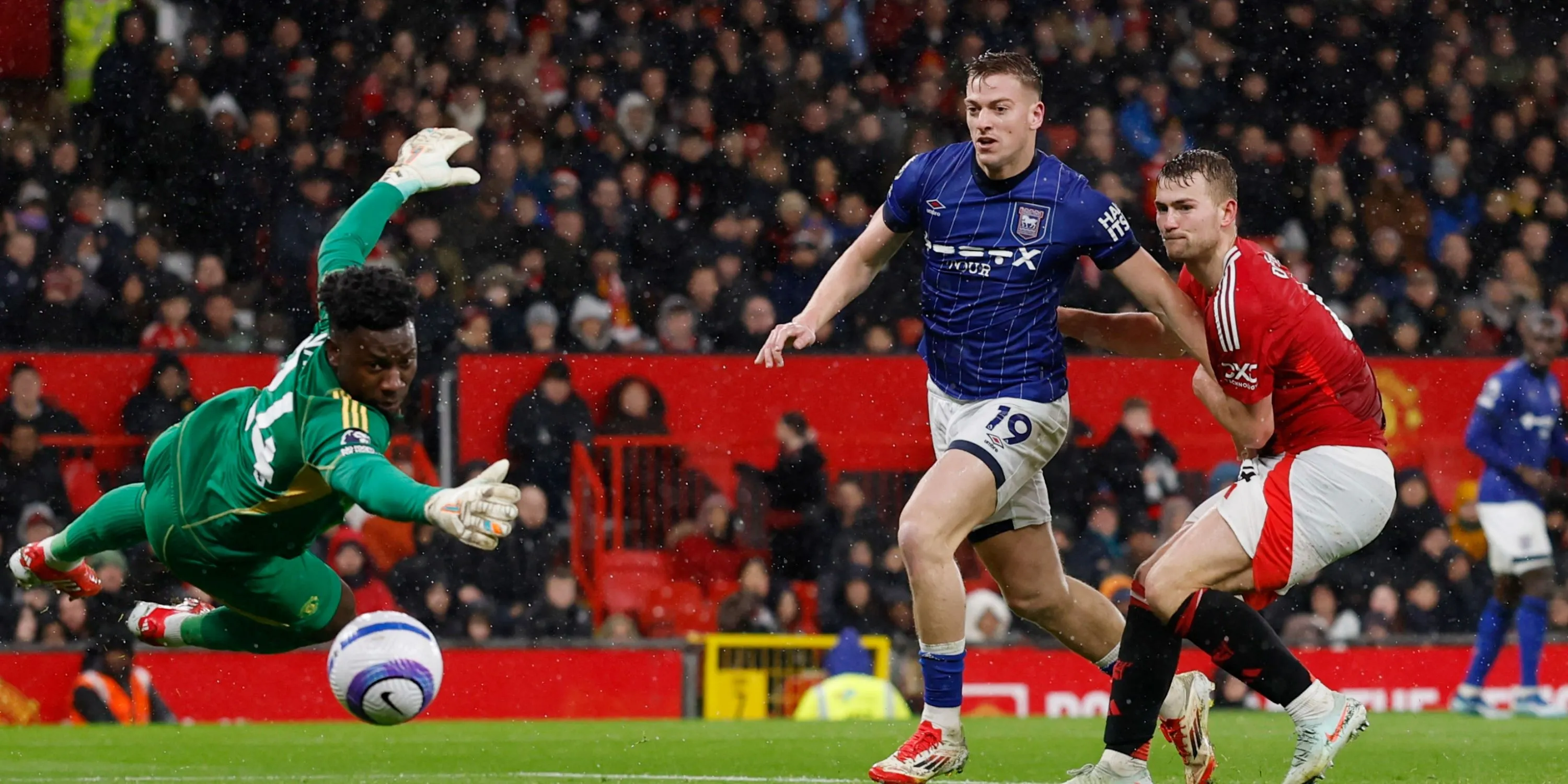 Liam Delap trong màu áo Ipswich Town, sau mùa giải ấn tượng giúp anh lọt vào tầm ngắm của Chelsea.