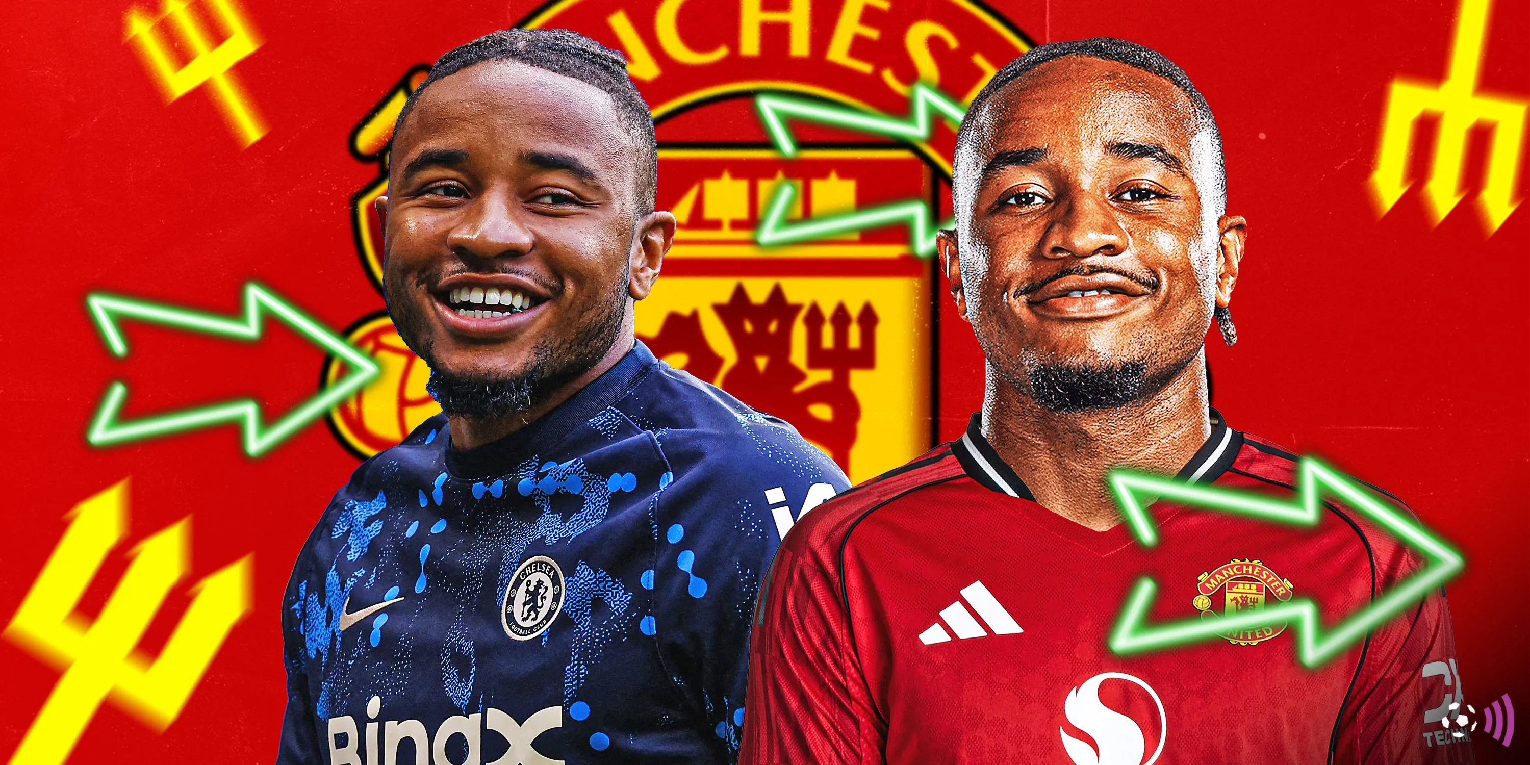 Christopher Nkunku trong màu áo Chelsea, tiền đạo tiềm năng được Manchester United và Bayern Munich săn đón