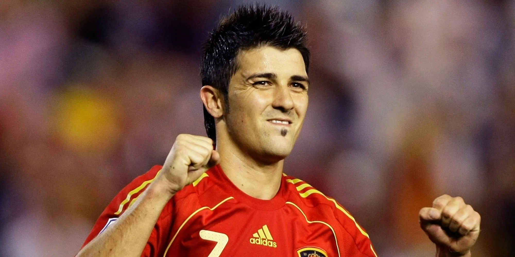 David Villa ăn mừng