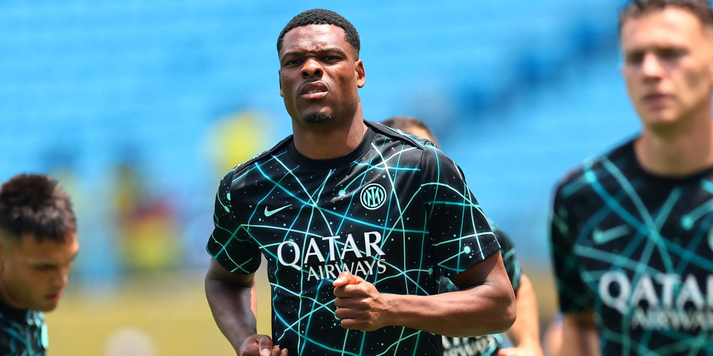 Denzel Dumfries trong màu áo Inter Milan tại Club World Cup