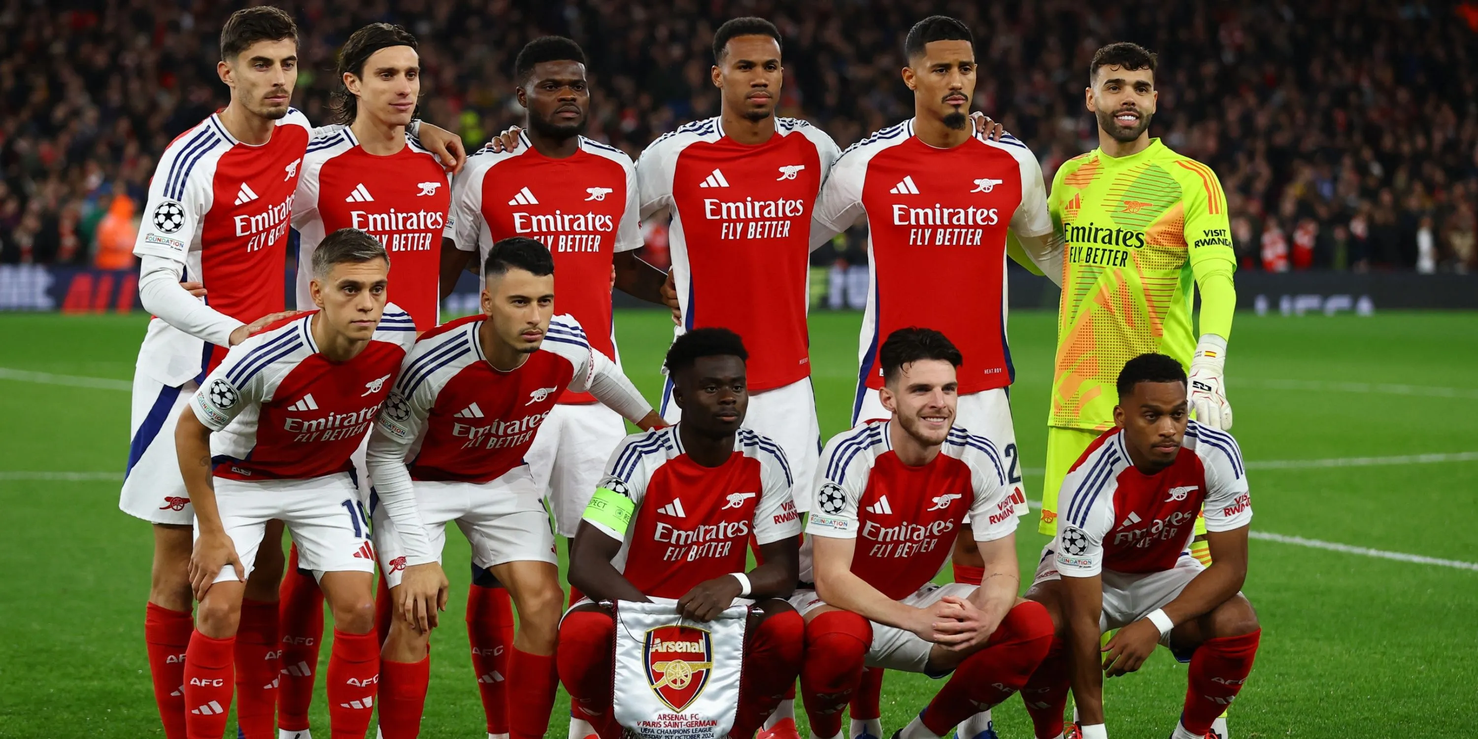 Hậu vệ William Saliba trong màu áo Arsenal tại Ngoại hạng Anh