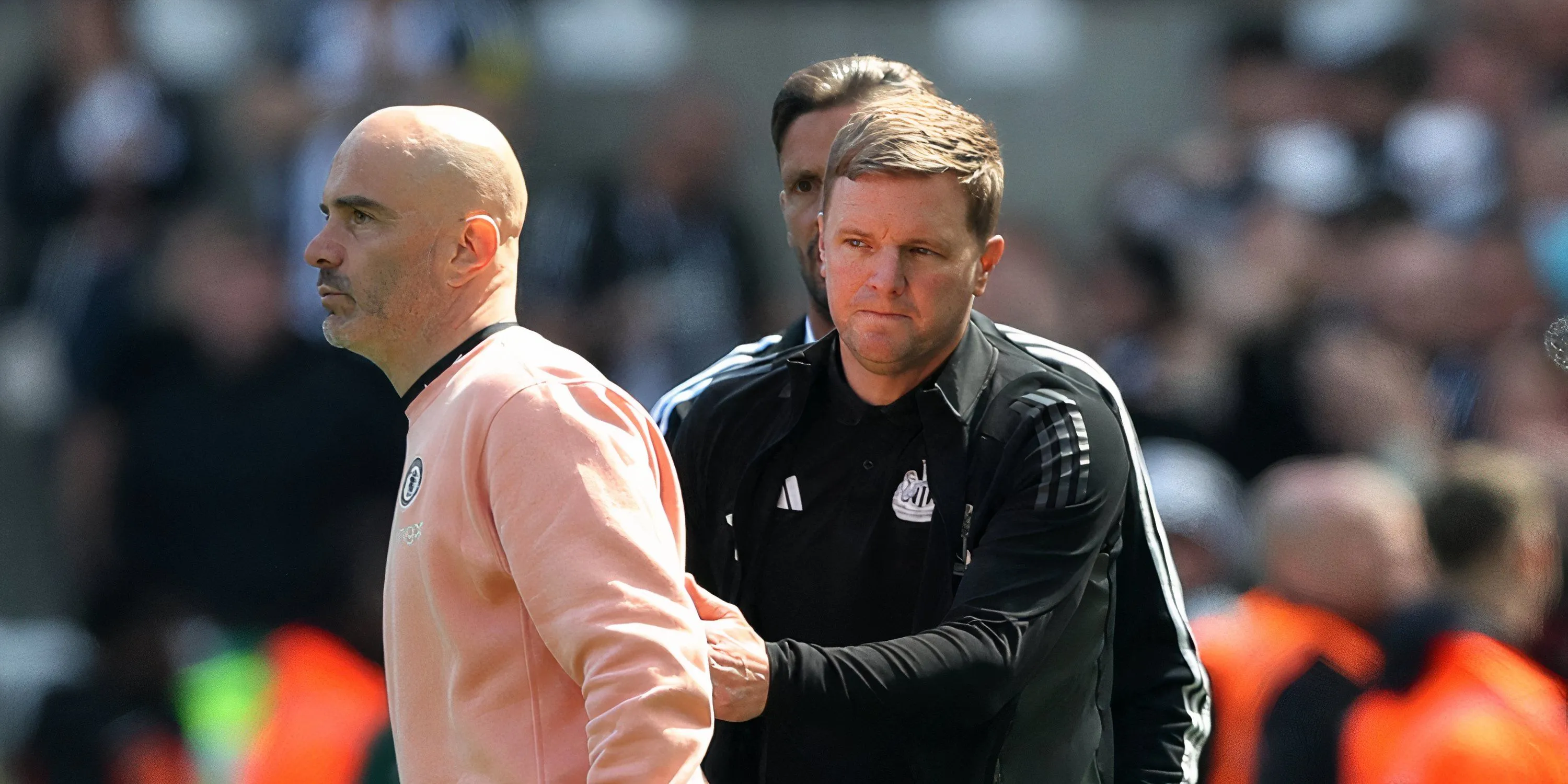 Huấn luyện viên Eddie Howe của Newcastle United theo dõi trận đấu