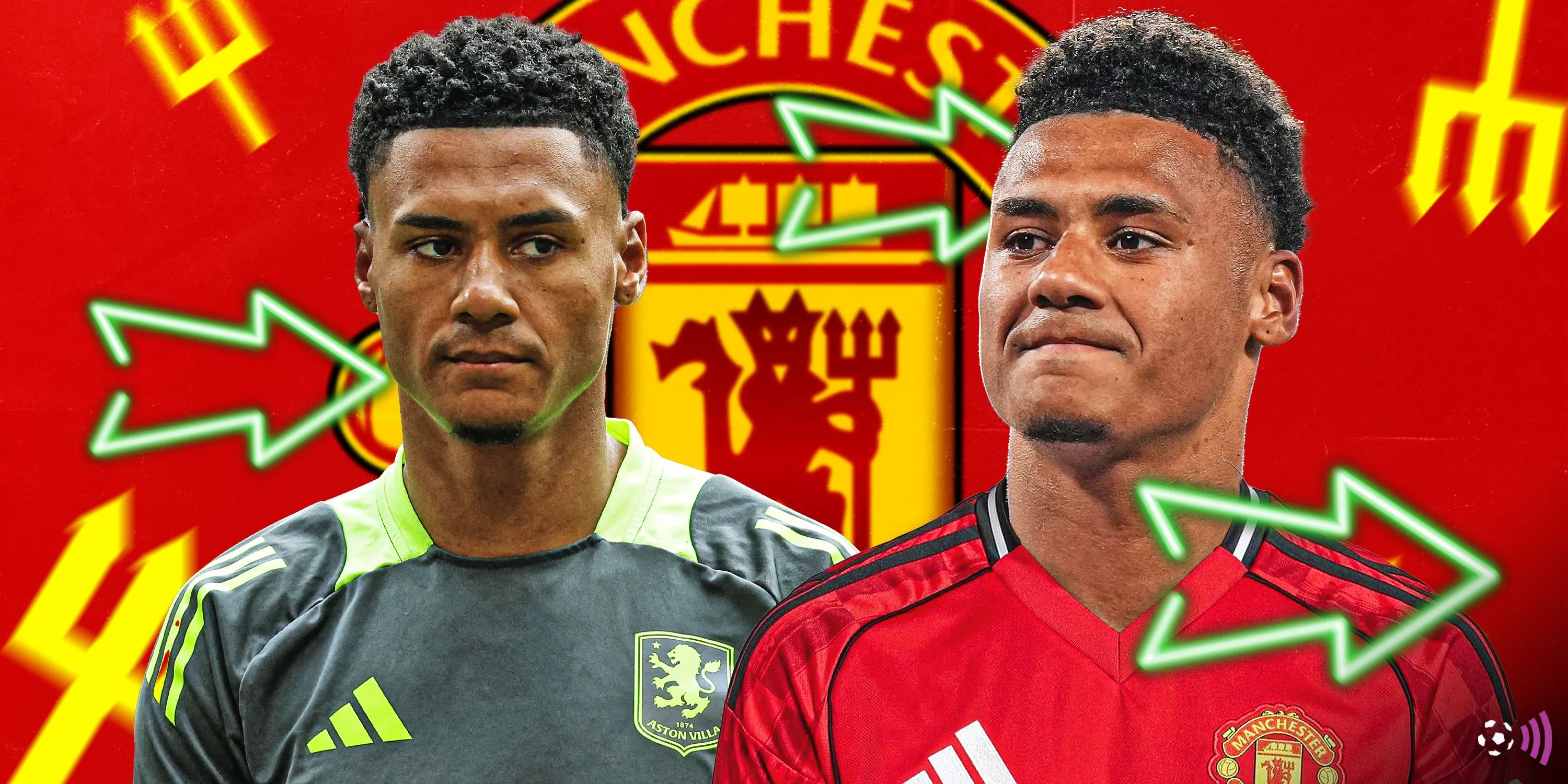 Tiền đạo Ollie Watkins, mục tiêu chuyển nhượng của Manchester United