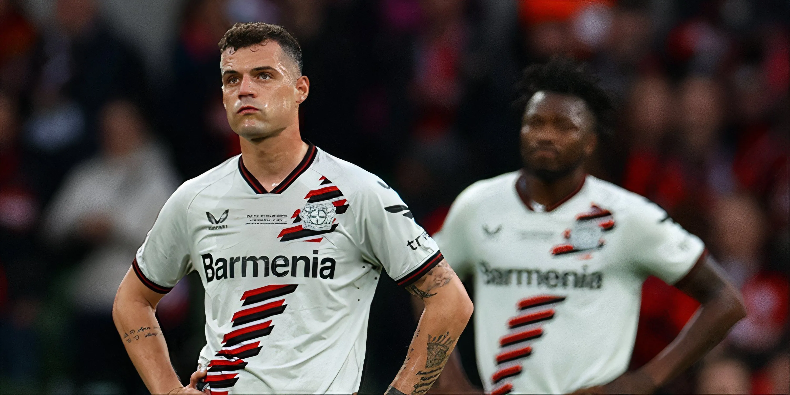 Tiền vệ Granit Xhaka trong màu áo Leverkusen, mục tiêu chuyển nhượng của Sunderland.