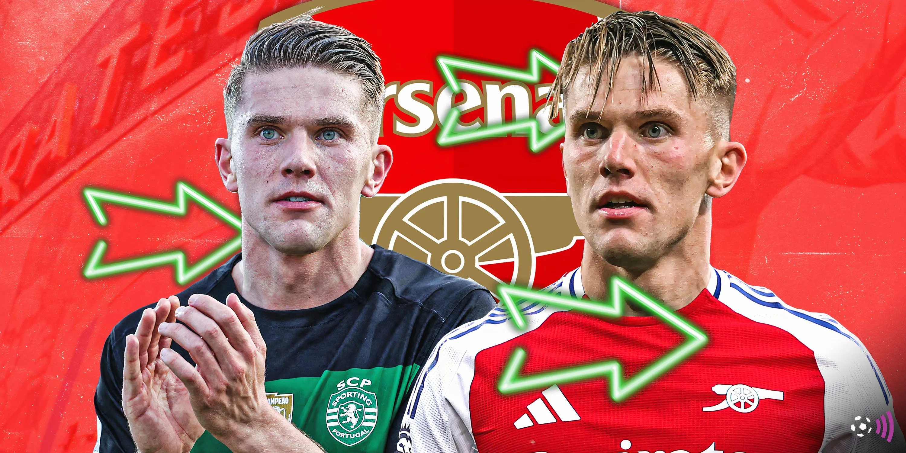 Viktor Gyokeres trong màu áo Arsenal sau khi hoàn tất thương vụ chuyển nhượng bom tấn