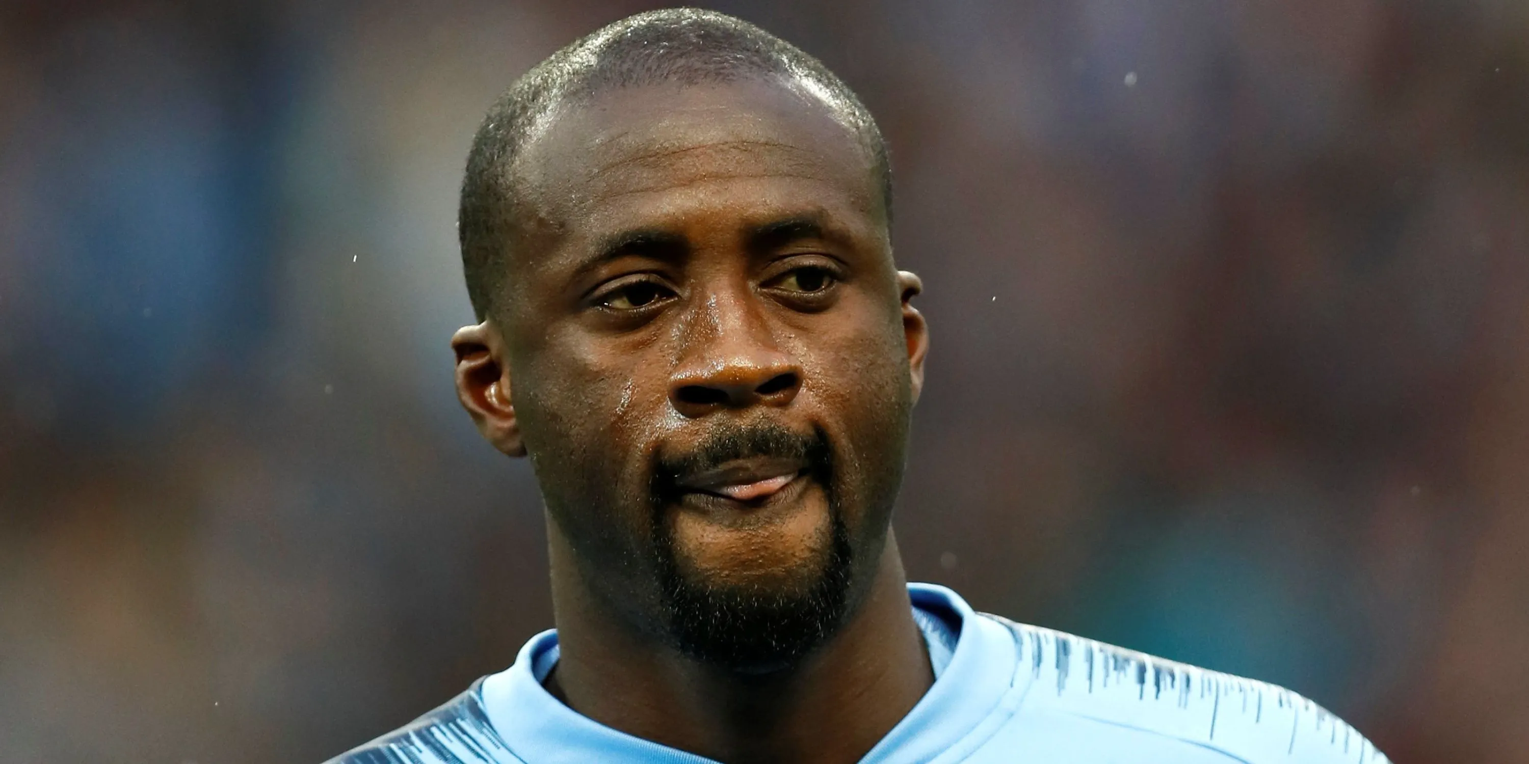 Yaya Toure trong màu áo Manchester City